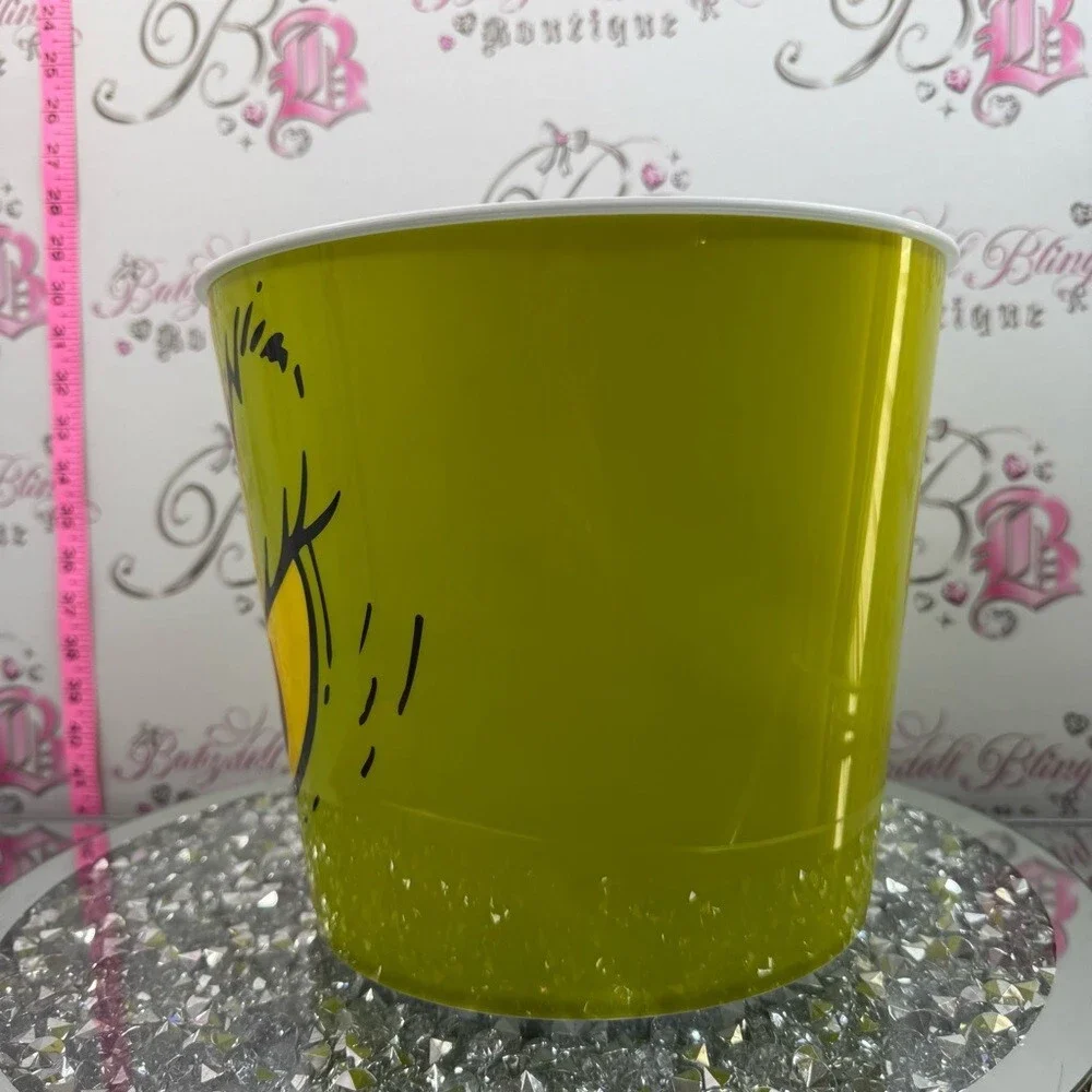 Grinch Face Popcorn Bucket - Bright Green bucket bowl